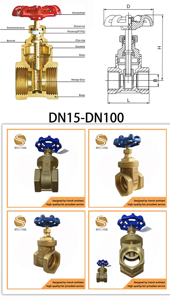 Brass Ball Valve with Fxf Nickel Plated Flat Steel Handle TF Brass Gate Valve Cn5281